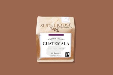 A bag of Sure House Coffee