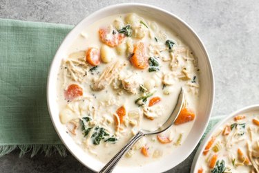 Creamy Crockpot Chicken Gnocchi Soup