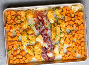 Sheet Pan Chicken Shawarma