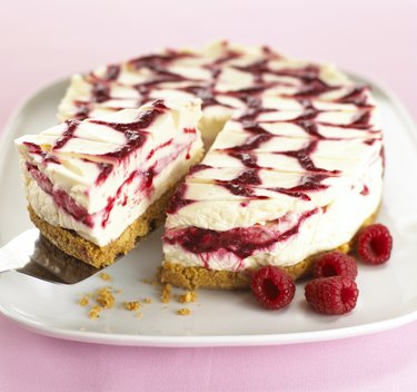 Slice of cheesecake